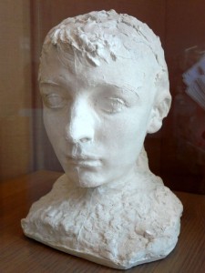 Camille claudel aux cheveux courts, buste plâtre, Rodin-1