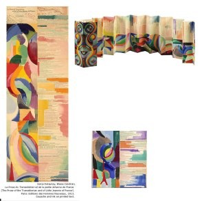 la-prose-du transibérien et de la petite Jehanne de France- Sonia Delaunay et Blaise Cendrars